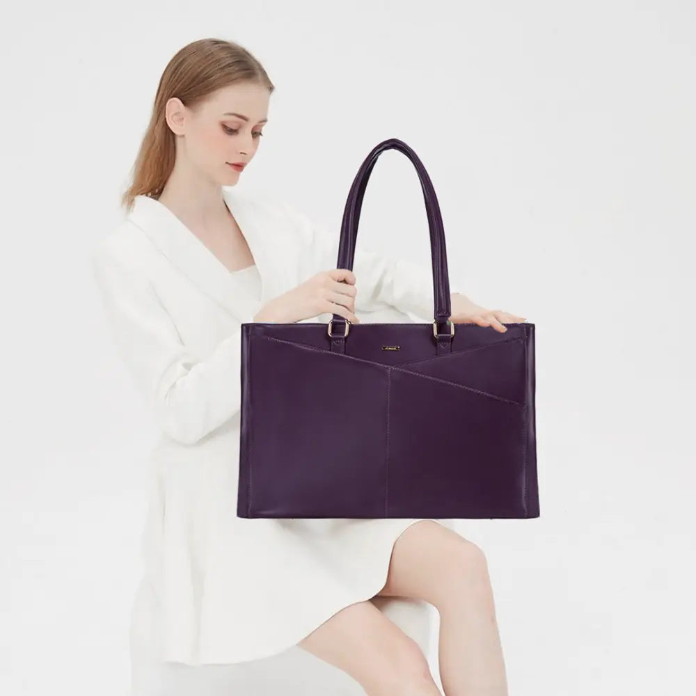 Elegant Purple Laptop Tote