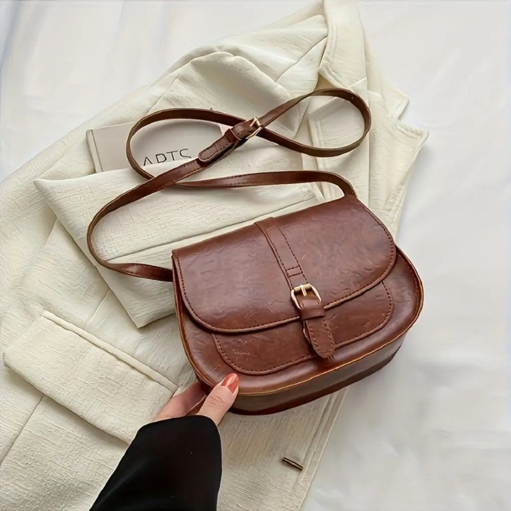 Evelyn Classic Saddle Crossbody Bag