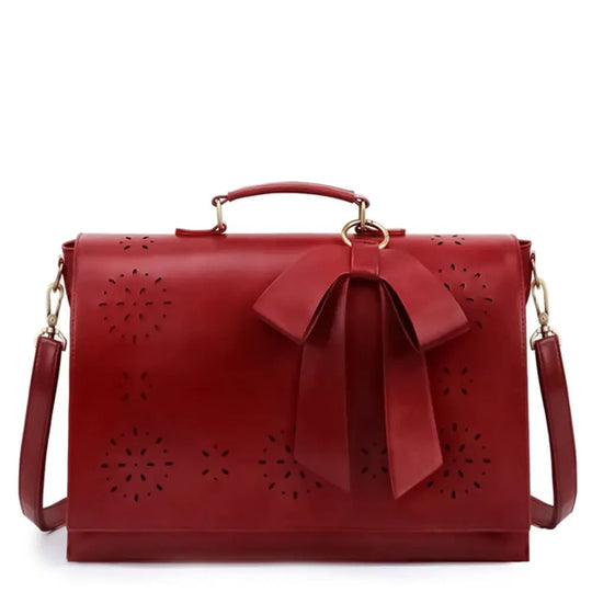 Nancy's Elegant Bow-Tie Satchel