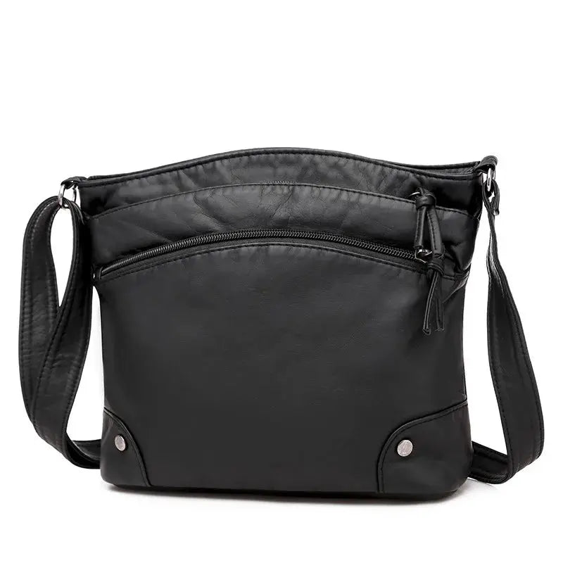 Nancy's Retro Charm | Soft Leather Anti-Theft Messenger Bag