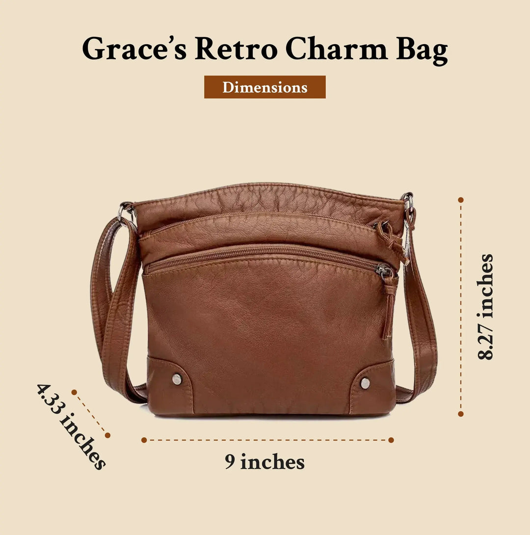 Nancy's Retro Charm | Soft Leather Anti-Theft Messenger Bag