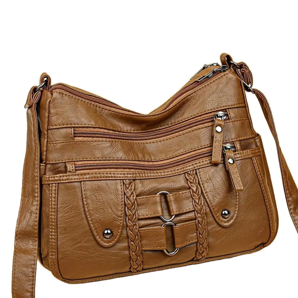 Nancy's Rivet-Accented Crossbody | Anti-Theft Crossbody Bag