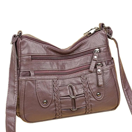 Nancy's Rivet-Accented Crossbody | Anti-Theft Crossbody Bag