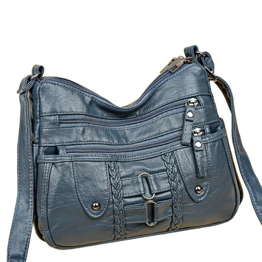 Nancy's Rivet-Accented Crossbody | Anti-Theft Crossbody Bag