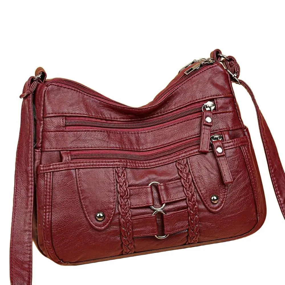 Nancy's Rivet-Accented Crossbody | Anti-Theft Crossbody Bag