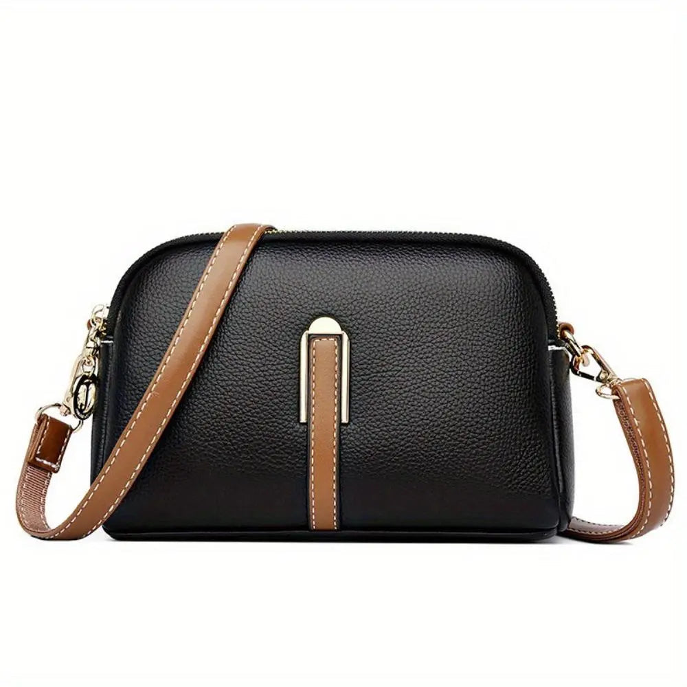 Mila Litchi Embossed Crossbody Bag