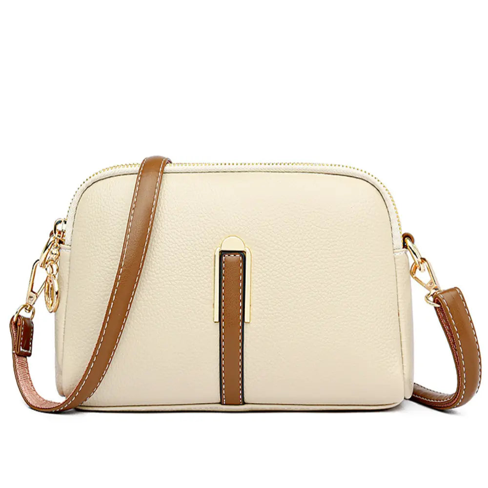 Mila Litchi Embossed Crossbody Bag