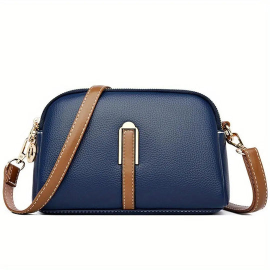 Mila Litchi Embossed Crossbody Bag